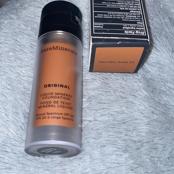NIB!!! Bare Minerals Original Liquid Foundation in Neutral Dark 24 new/sealed - Picture 3 of 9